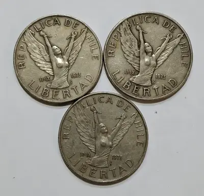 Monedas antiguas de 10 pesos chilenos - miniatura 2