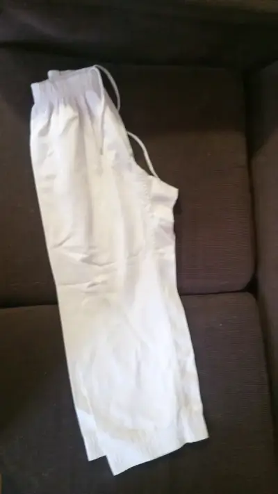 Pantalones blancos de artes marciales - miniatura 2