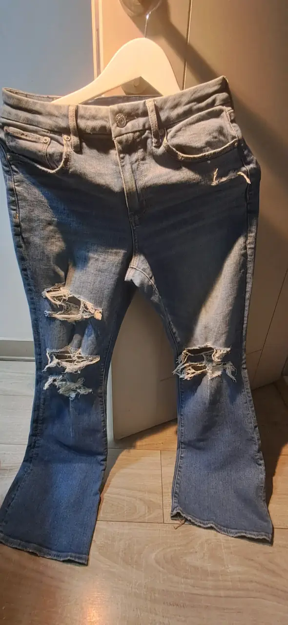 Jeans desgastados estilo vintage - 1