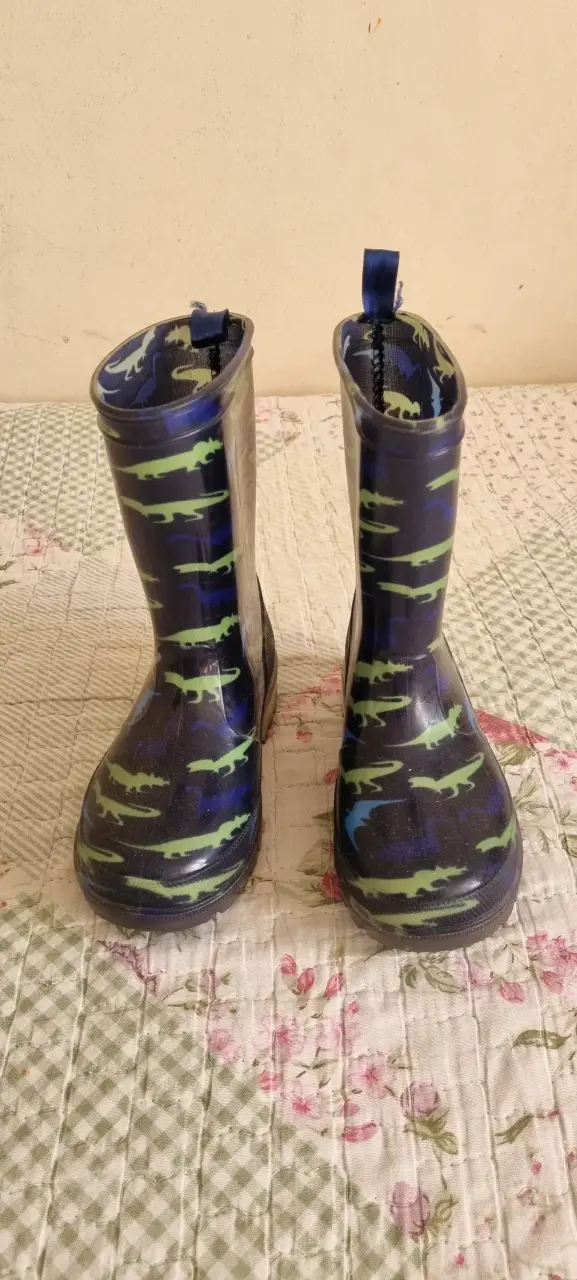 Botas de lluvia infantiles con dinosaurios N29 - 1