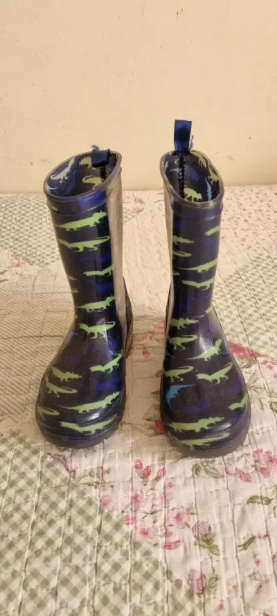 Botas de lluvia infantiles con dinosaurios N29 - miniatura 1