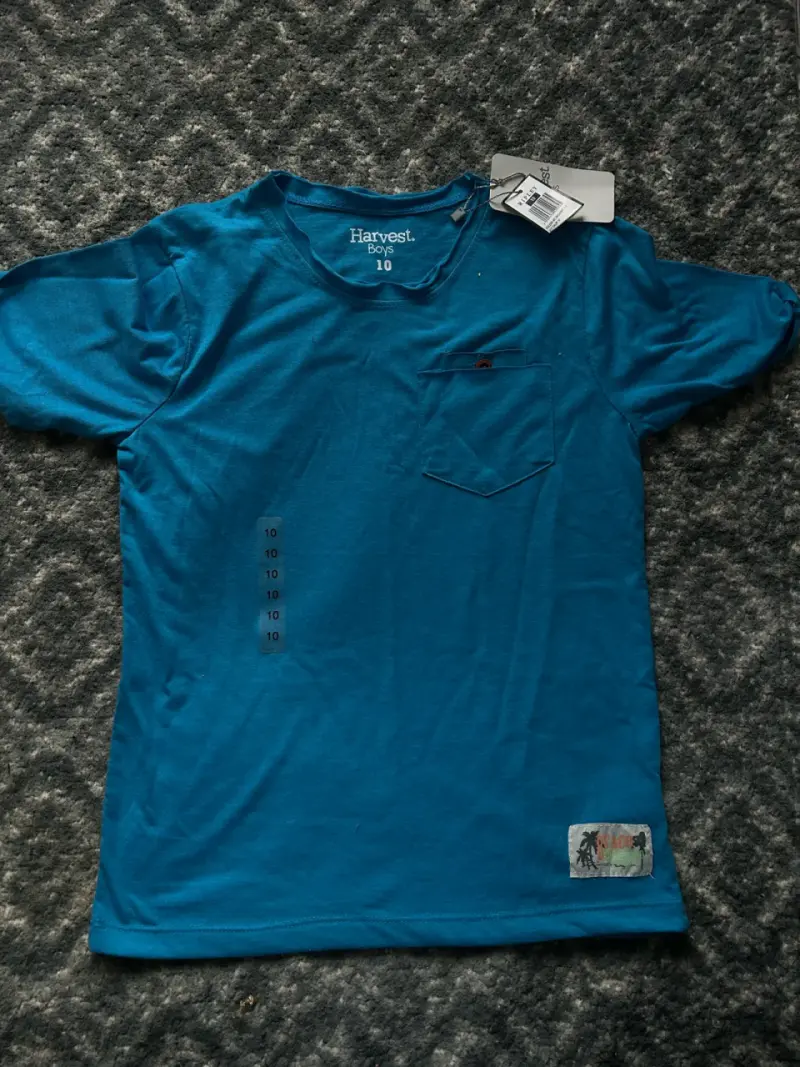 Polera azul para niño Harvest Boys talla 10 - 1