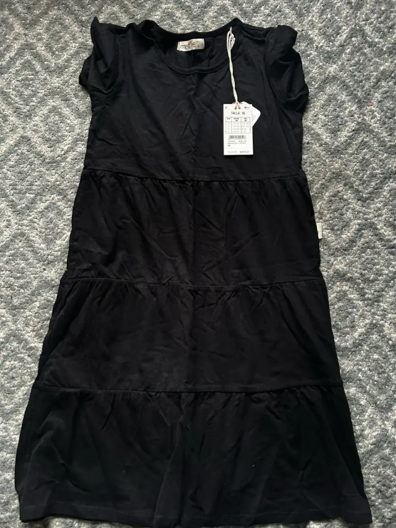Vestido negro para niña talla 16 - 1