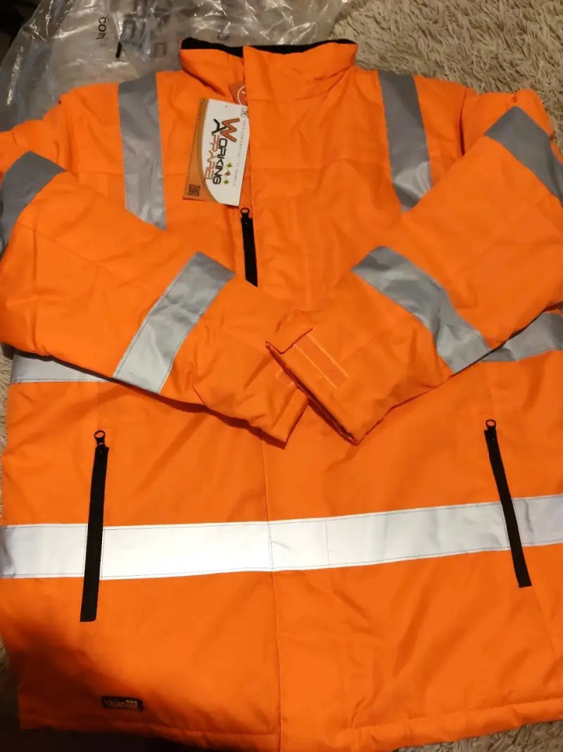 Chaqueta reflectante naranja para trabajo - 1