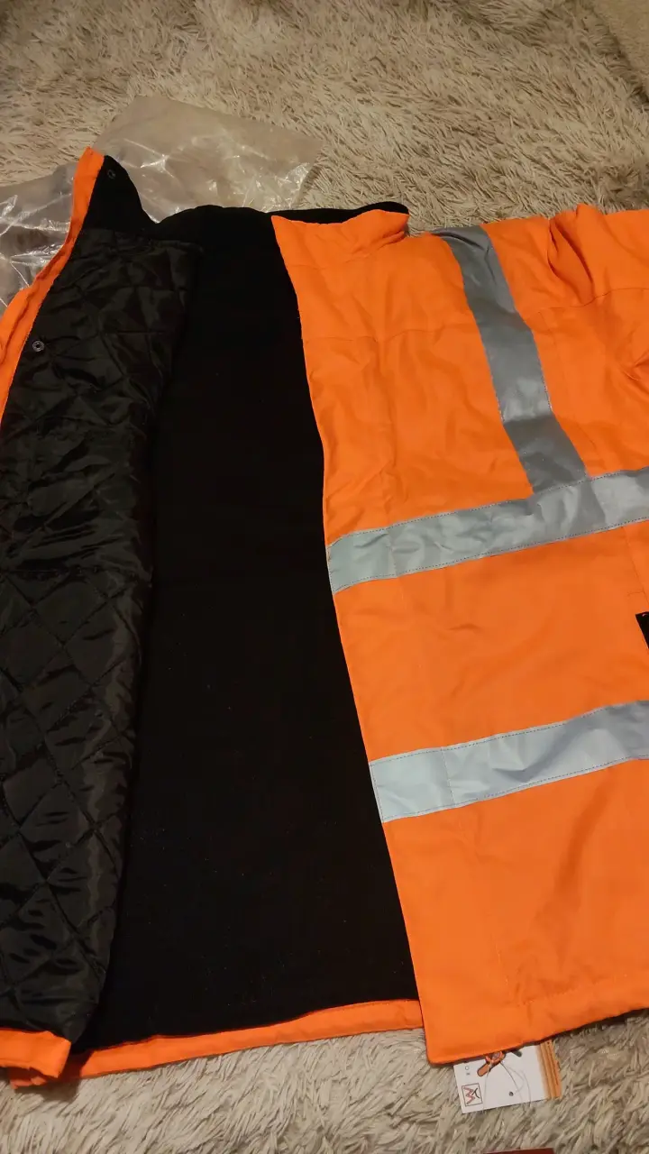 Chaqueta reflectante naranja para trabajo - 3