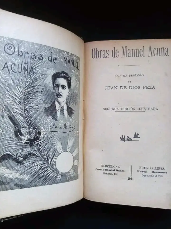 Obras de Manuel Acuña, antiguo 1911 - 2