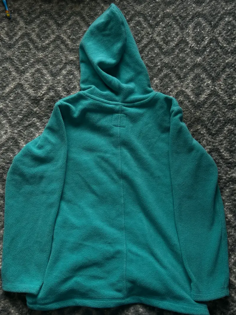 Poleron polar turquesa con capucha para adolescent - 3