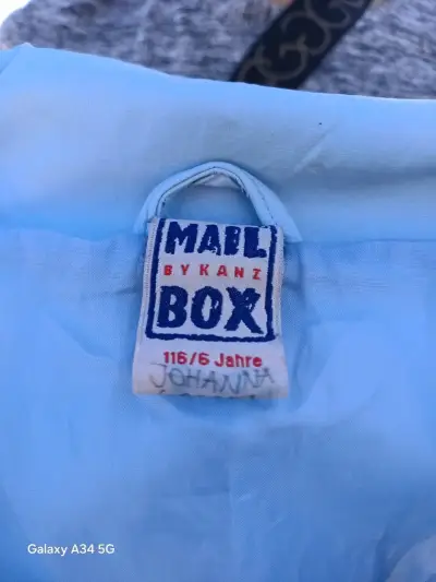 Chaqueta azul claro marca Mail Box - miniatura 3