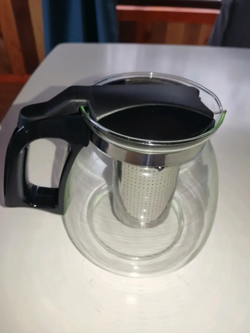 Tetera de vidrio con infusor de acero inoxidable - 3