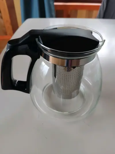 Tetera de vidrio con infusor de acero inoxidable - miniatura 4