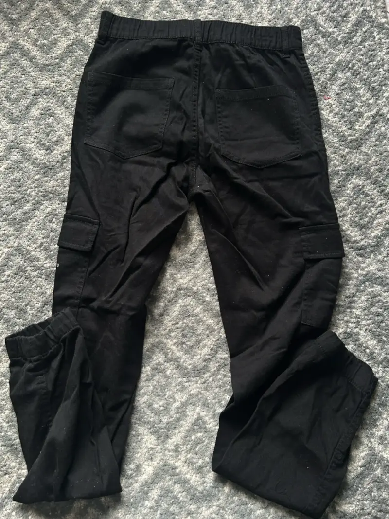 Pantalones cargo negros para niña - 2