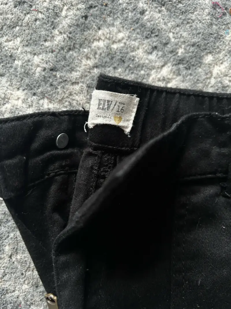 Pantalones cargo negros para niña - 3