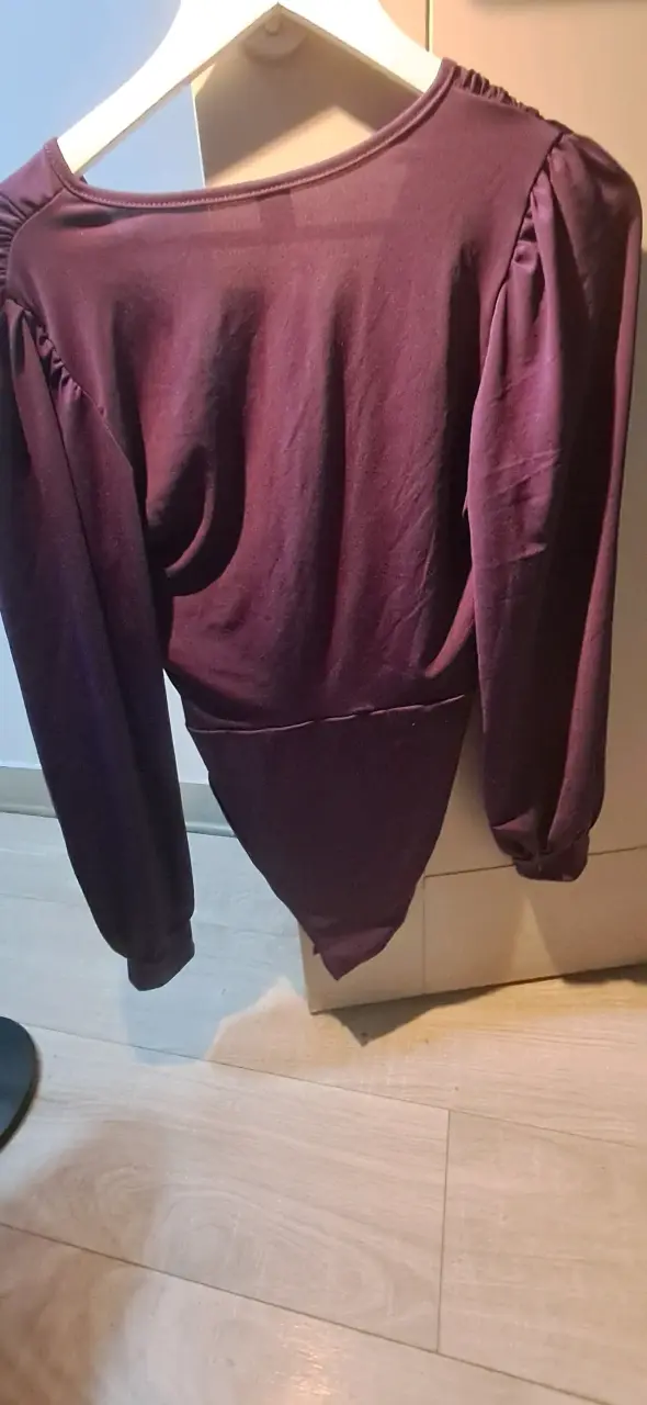 Body morado de manga larga SHEIN - 3