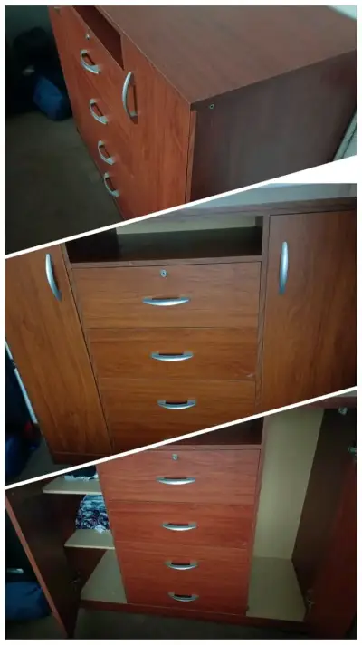 Cómoda de madera con cajones - miniatura 1