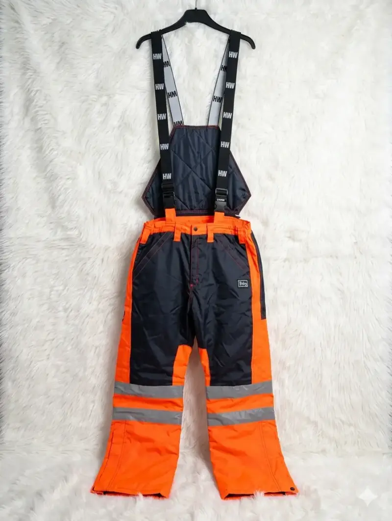 Pantalones de trabajo reflectantes naranja y azul - 2