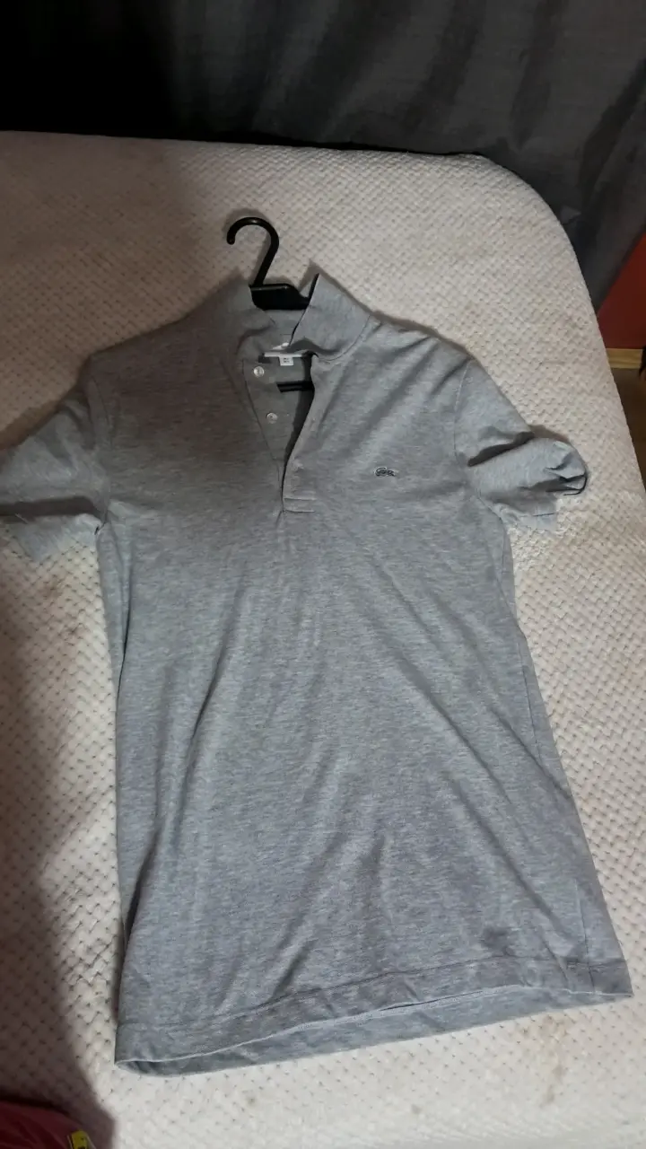 Polera polo gris Lacoste Original - 1