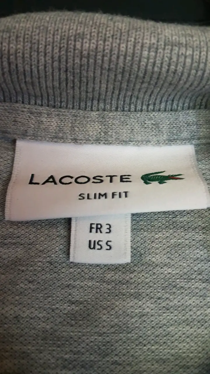 Polera polo gris Lacoste Original - 3