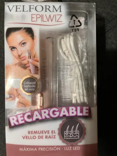 Depiladora recargable Velform Epilwiz con luz LED - miniatura 1