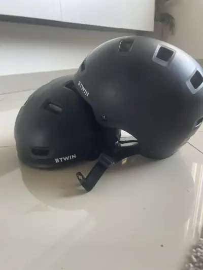 Casco de ciclismo BTWIN negro talla S - miniatura 1