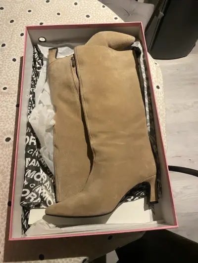 Botas de cuero arena talla 37 - miniatura 3