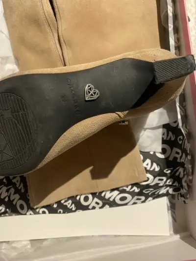 Botas de cuero arena talla 37 - miniatura 4