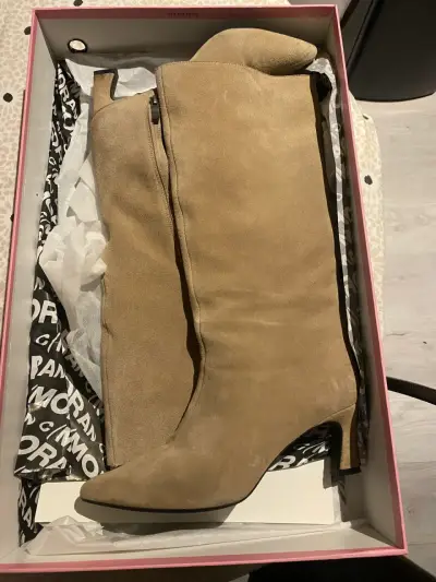Botas de cuero arena talla 37 - miniatura 5