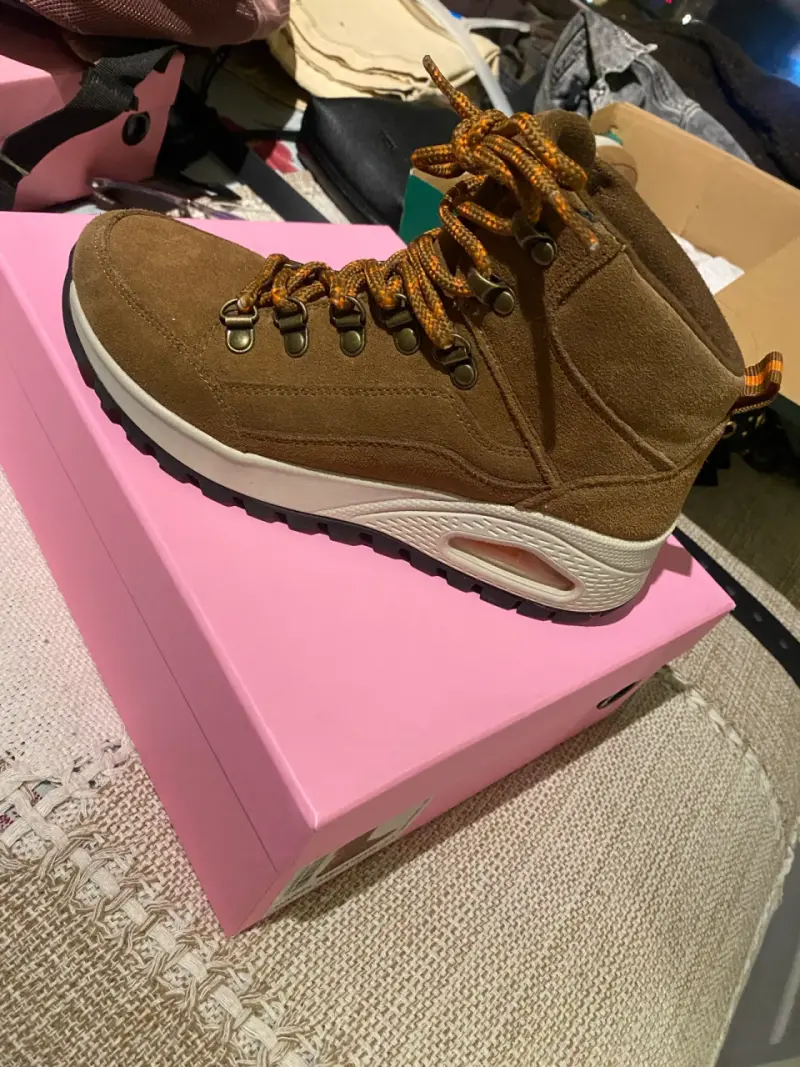 Botas de montaña marrones con cordones - 2