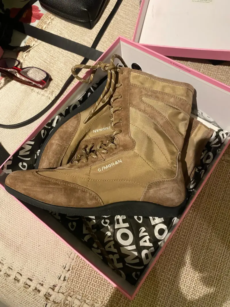 Botines de gamuza marrón C/Moran - 1