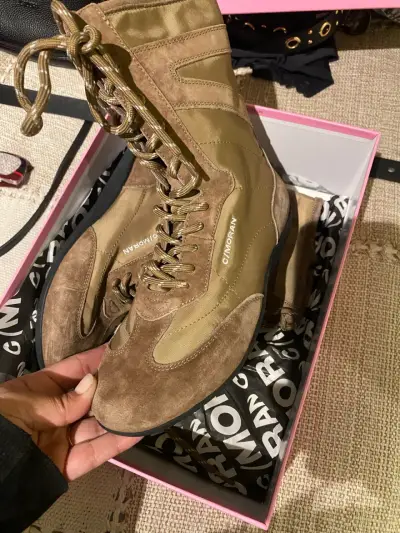 Botines de gamuza marrón C/Moran - miniatura 3