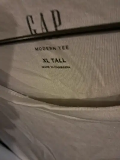 Polera blanca GAP XL para hombre - miniatura 4