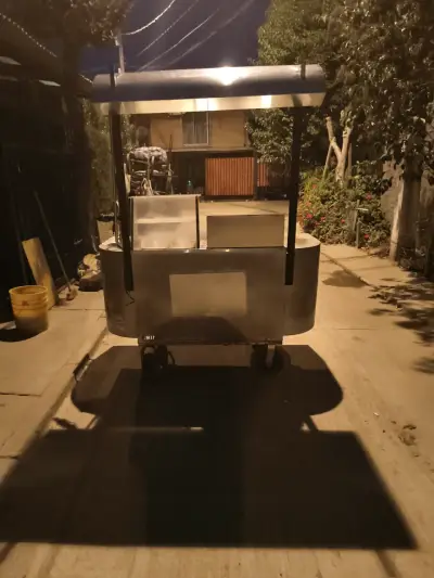 Carro de comida rápida de acero inoxidable - miniatura 1