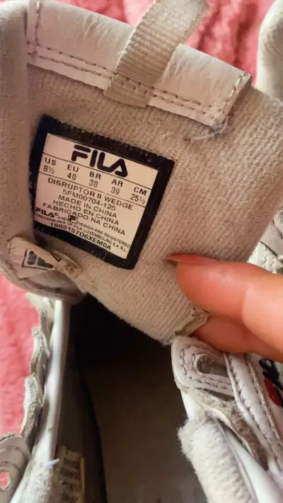 Zapatillas Fila blancas plataforma - miniatura 4