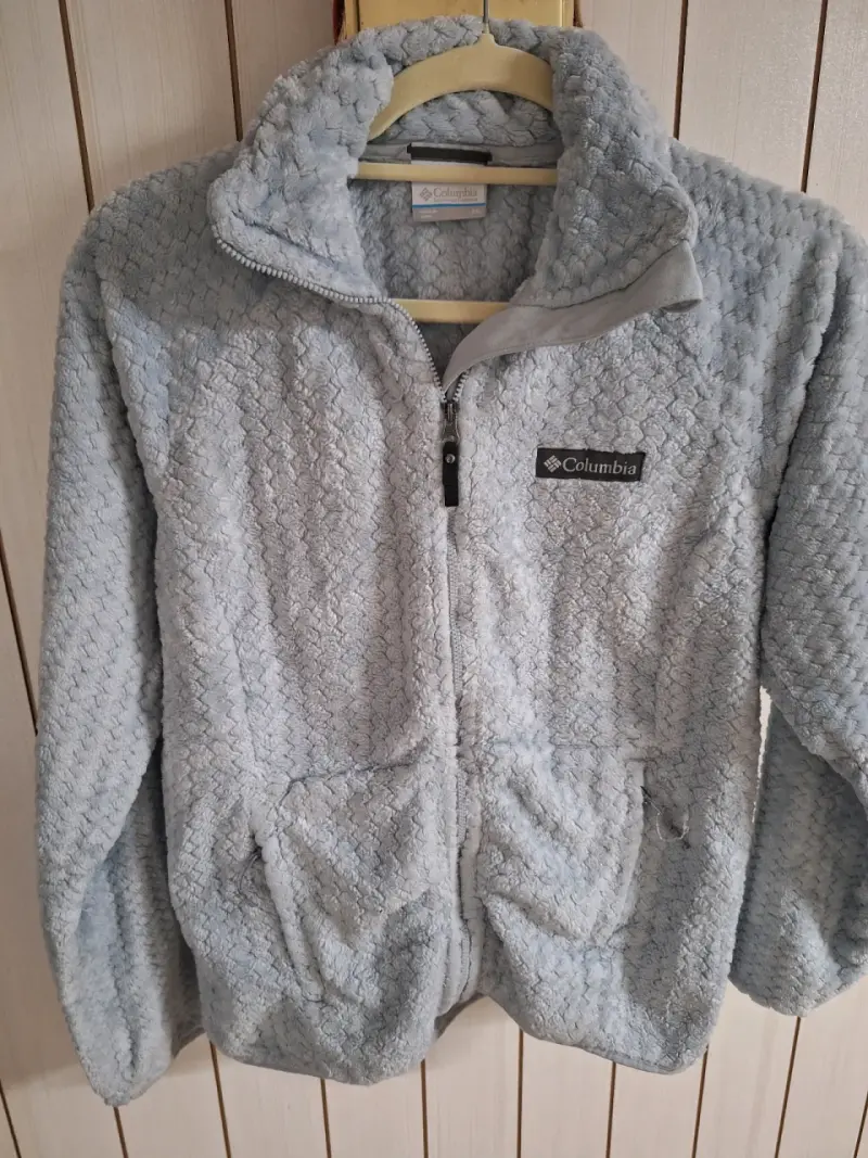 Chaqueta polar Columbia gris para mujer