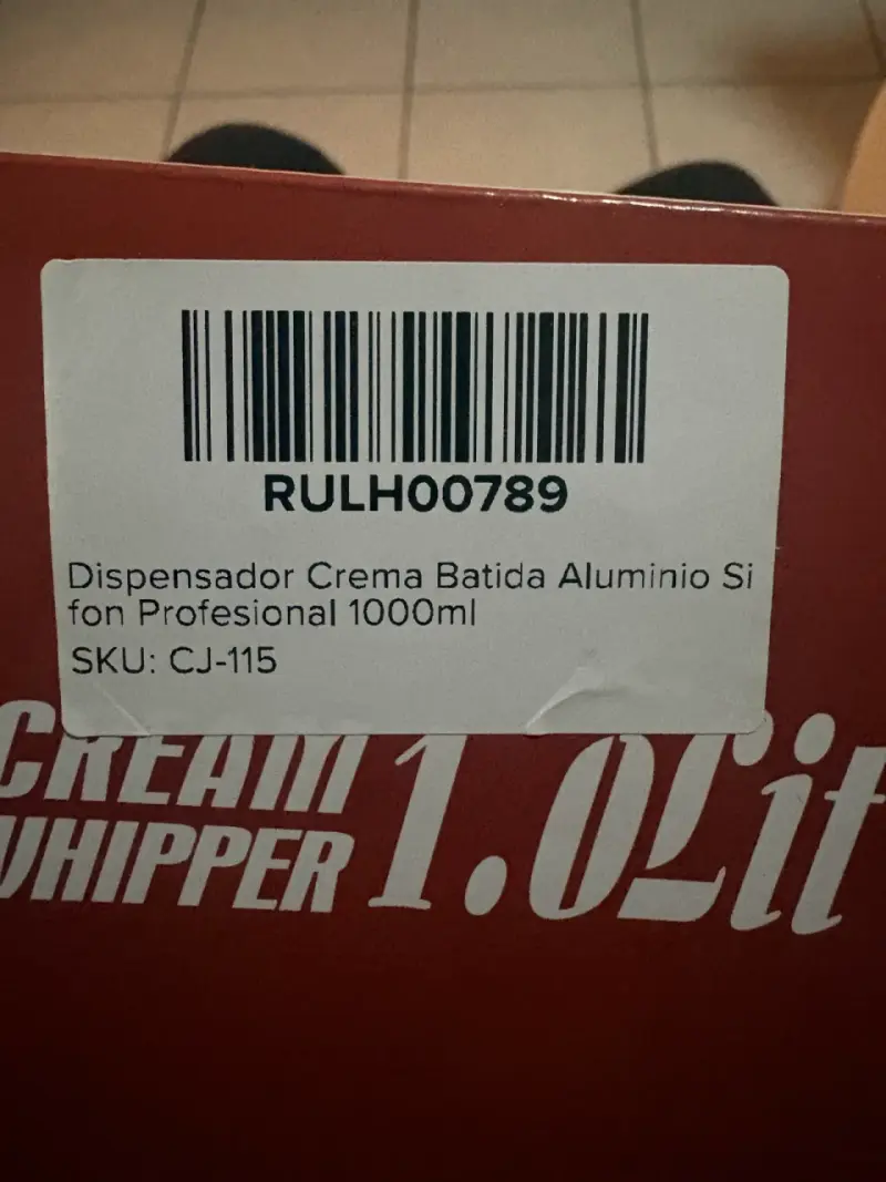 Dispensador de crema batida profesional 1000ml - 1