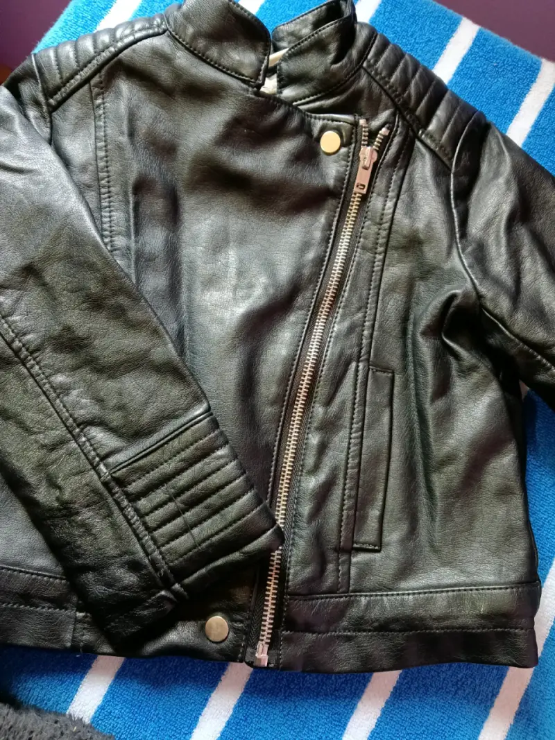 Chaqueta impermeable de lunares para niña - 3
