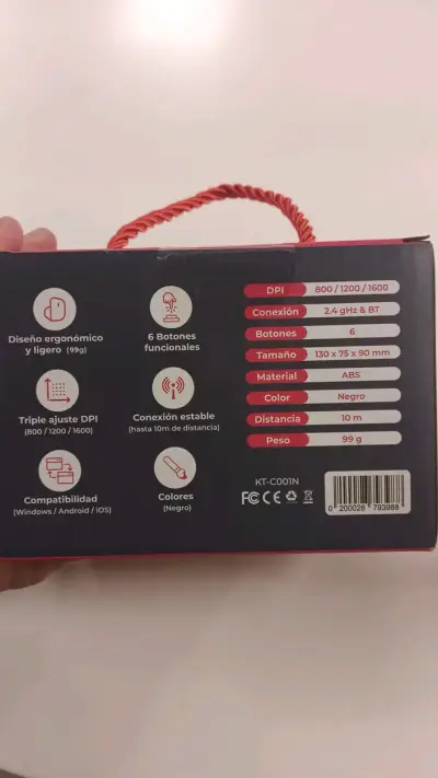 Mouse ergonómico inalámbrico - miniatura 2