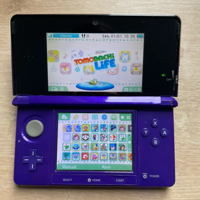 Consola portátil Nintendo 3DS morada 64gb - 6