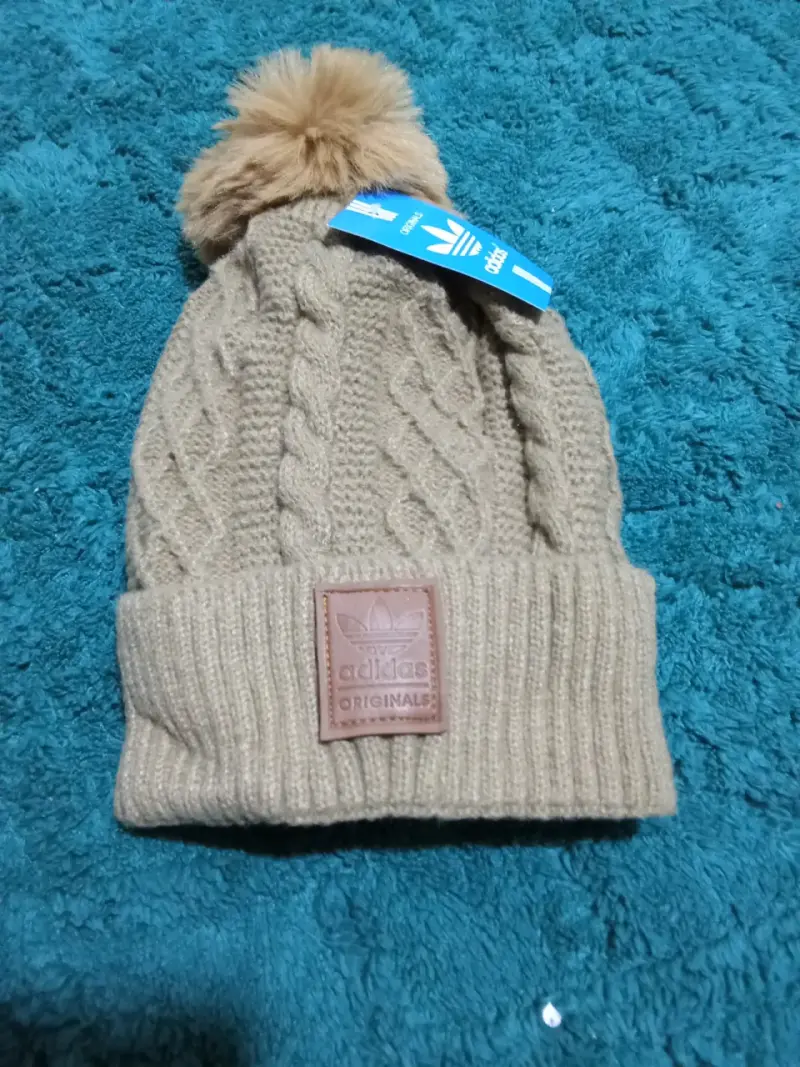 Gorro de lana gris con pompon Americanino - 3