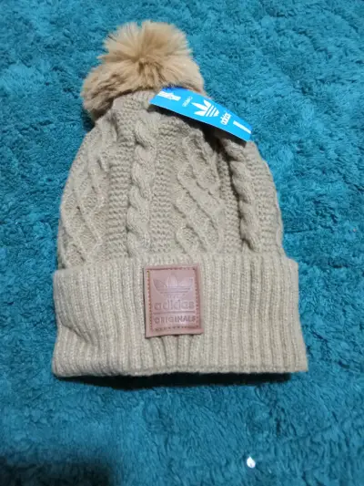 Gorro de lana gris con pompon Americanino - miniatura 3