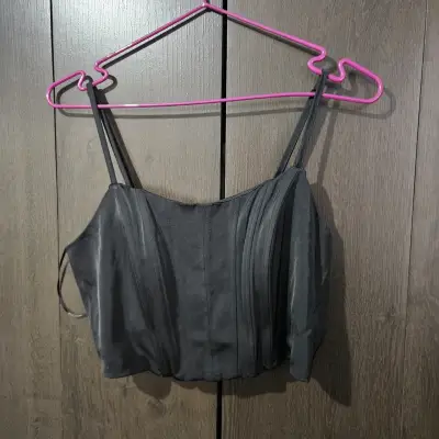 Top corset negro elegante - miniatura 1