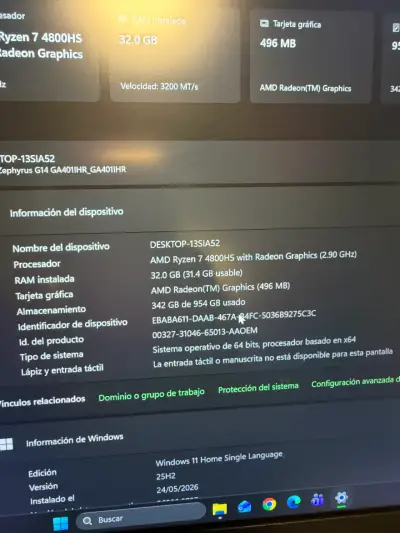 Laptop ASUS Ryzen 5 con NVIDIA GeForce GTX - miniatura 4