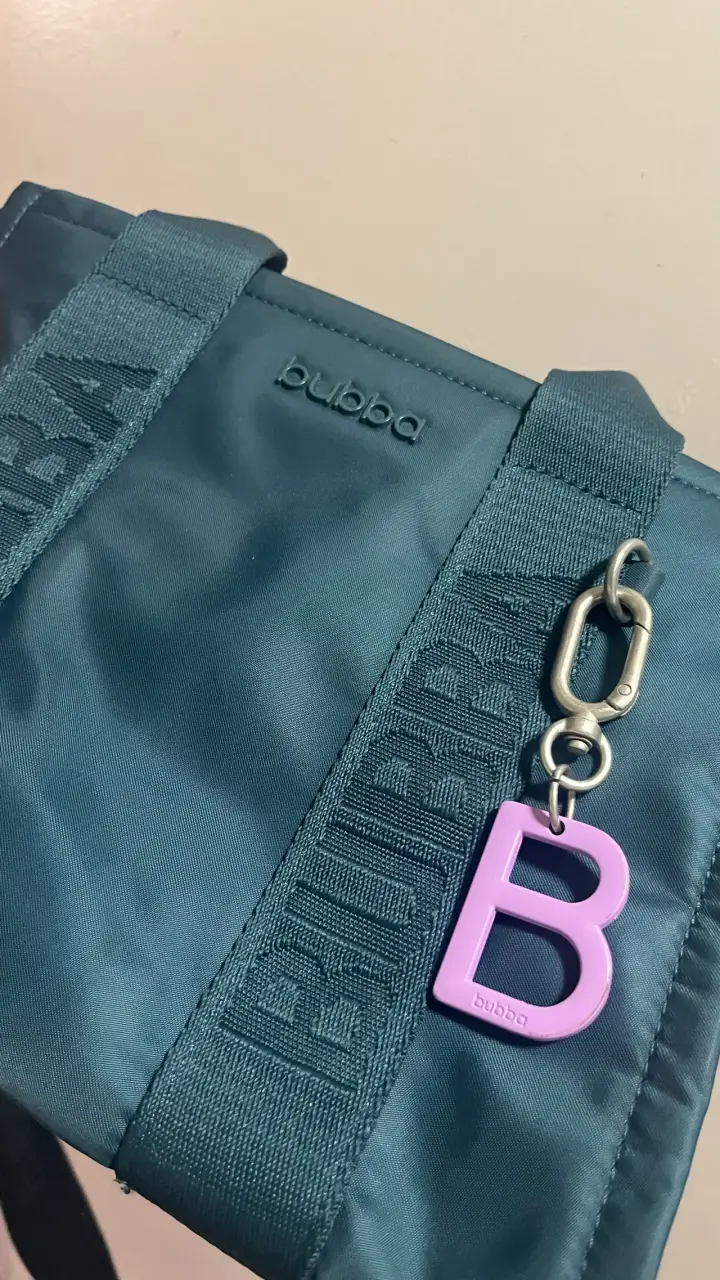 Bolso Bubba mini tote azul con colgante - 2