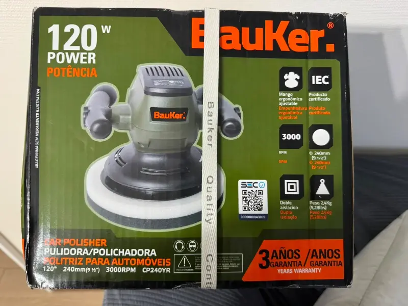 Pulidora BauKer 120W para automóviles