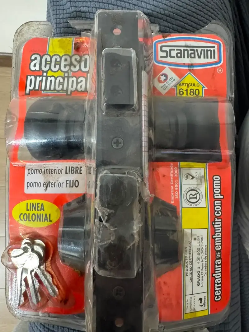 Cerradura de embutir Scanavini con pomo - 1