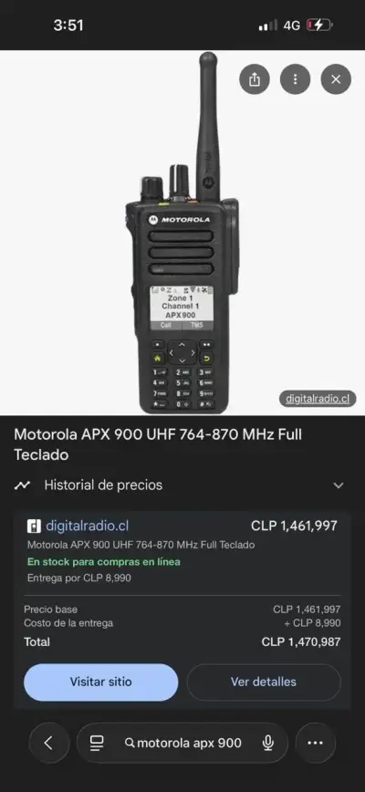 Radio Motorola APX 900 UHF 764-870 MHz - miniatura 1