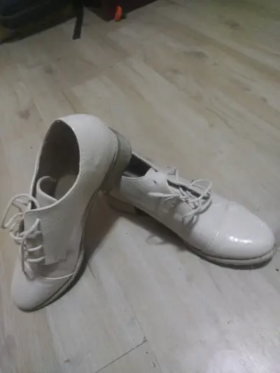 Zapatos de baile flamenco blancos - miniatura 1