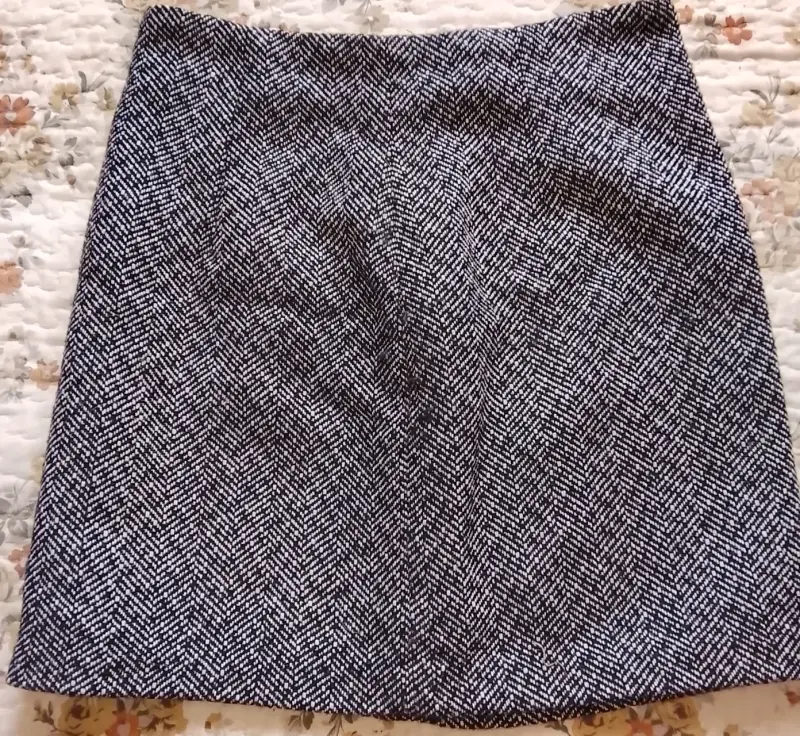 Falda escosés negra y matizada pantalón eco cuero - 1