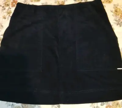 Falda escosés negra y matizada pantalón eco cuero - miniatura 5