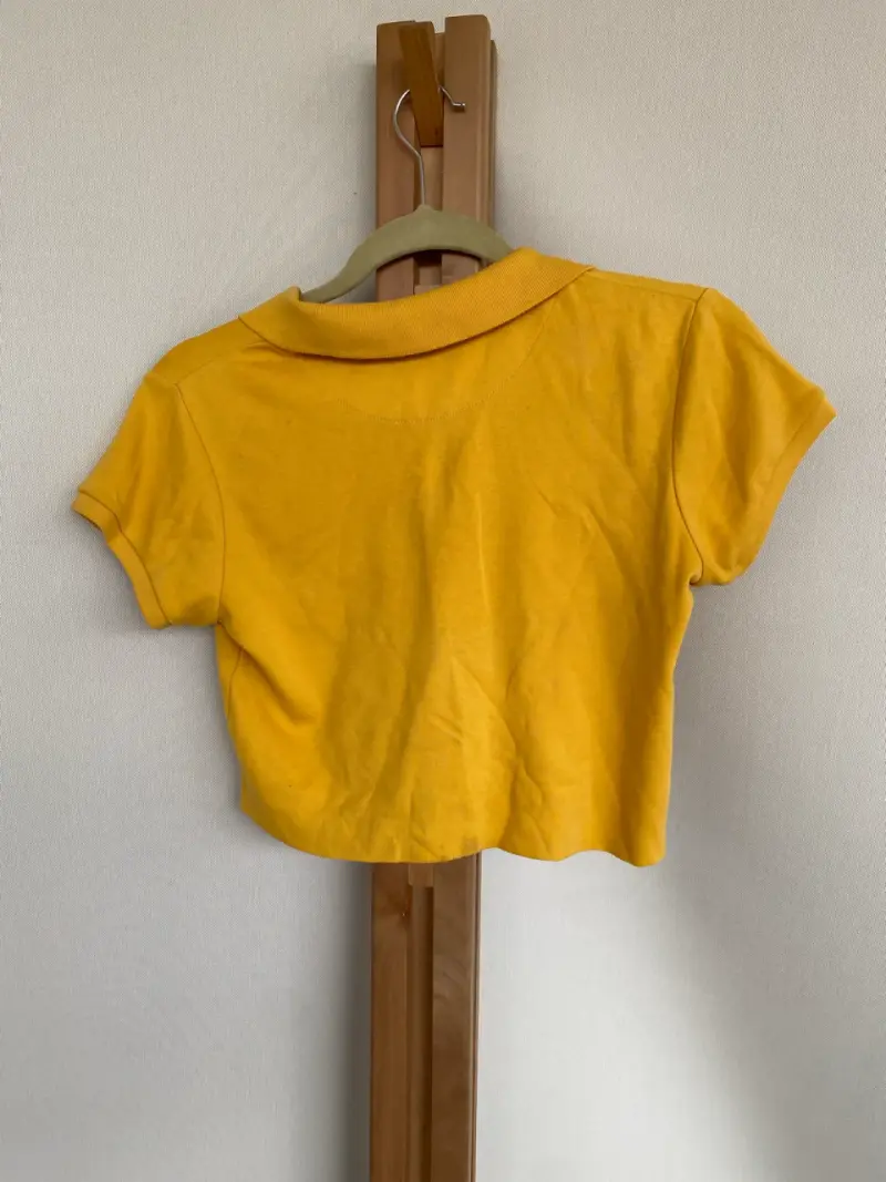 Polera amarilla de algodón para mujer - 2