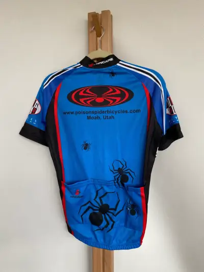 Polera de ciclismo Hincapie azul con diseño - miniatura 3